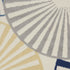 4' X 6' Blue and Ivory Geometric Power Loom Area Rug